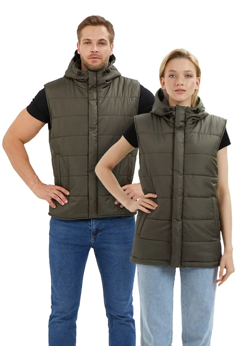 Жилет утеплённый "ДЕЛЬТА" , цвет: хаки, ткань: Дюспо - фото 1