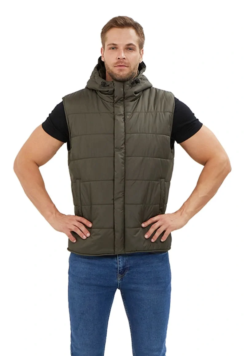 Жилет утеплённый "ДЕЛЬТА" , цвет: хаки, ткань: Дюспо - фото 2