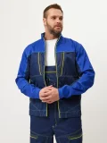 Куртка Волна-33 (35% хл.65% пэ), синий/васильковый - фото 11