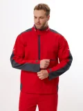 Куртка Корнет (100% хлопок), красный/серый - фото 1