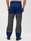 Брюки Волна (тк.35% хлопок, 65% пэ), серые/синий - фото 5