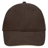 Бейсболка Buffalo, коричневая с бежевым - фото 3