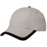 Бейсболка Honor, серая с черным кантом - фото 4