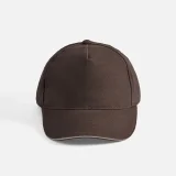 Бейсболка Long Beach, коричневая с бежевым - фото 15