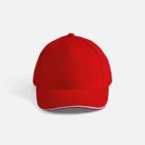 Бейсболка Long Beach, красная с белым - фото 11