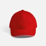 Бейсболка Long Beach, красная с белым - фото 22