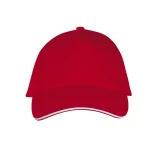 Бейсболка Long Beach, красная с белым - фото 3