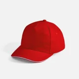 Бейсболка Long Beach, красная с белым - фото 8