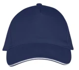 Бейсболка Long Beach, темно-синяя с белым - фото 3