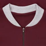 Бомбер College, бордовый - фото 4