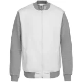 Бомбер College, молочно-белый - фото 1