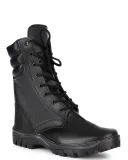 Ботинки кожаные с высоким берцем "Ратник" черные - фото 1