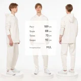 Джоггеры J2, молочно-белые - фото 6