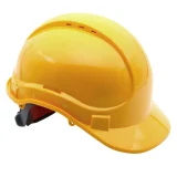 Каска защитная ЕЛАНПЛАСТ АЙ-ПРАЙМ СТАНДАРТ желтая (ленточное оголовье) - фото 1