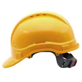 Каска защитная ЕЛАНПЛАСТ АЙ-ПРАЙМ СТАНДАРТ желтая (ленточное оголовье) - фото 2