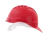 Каска защитная ЕЛАНПЛАСТ ЕВРОПА красная (ленточное оголовье) - фото 7