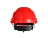 Каска защитная ЕЛАНПЛАСТ ЕВРОПА-ЛЮКС красная (ленточное оголовье, храповый механизм) - фото 4