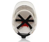 Каска защитная ЕЛАНПЛАСТ ФОРВАРД со встроенными очками белая - фото 6