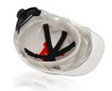 Каска защитная ЕЛАНПЛАСТ ФОРВАРД со встроенными очками зеленая - фото 2