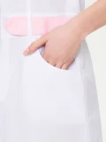 Халат женский "Фарма" белый с розовым СКИДКА 20% - фото 6