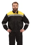 Костюм рабочий "Легион" черный/желтый - фото 1