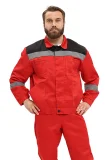 Костюм рабочий "Легион" красный/черный - фото 1