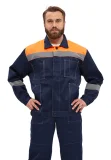Костюм рабочий "Легион" т.синий/оранжевый - фото 1