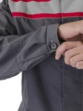 Костюм "УДАРНИК" куртка/брюки Т.СЕРЫЙ/КРАСНЫЙ - фото 4