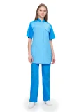 Костюм женский "Октава" голубой со св-голубым - фото 2