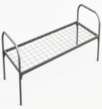 Кровать одноярусная металлическая, порошковое покрытие - фото 2