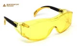 Очки защитные открытые поликарбонатные ЕЛАНПЛАСТ ПРАКТИК желтые (ОЧК302) - фото 1