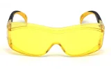 Очки защитные открытые поликарбонатные ЕЛАНПЛАСТ ПРАКТИК желтые (ОЧК302) - фото 4
