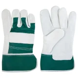 Перчатки комбинированные спилковые Jeta Safety Sigmar JSL-201 зеленые - фото 3