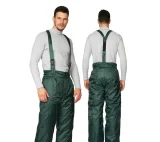 Брюки мужские утеплённые "Мастер" зелёные - фото 1