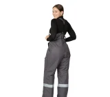 Брюки женские утеплённые "Онега" серые - фото 6