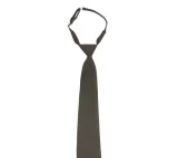 Галстук форменный на мягкой резинке с регулируемой длиной чёрный - фото 1