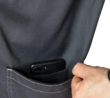 Халат мужской "Бренд 2020" серый/чёрный - фото 6