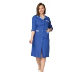 Халат женский "Хозяюшка" василёк/полоска - фото 3