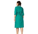 Халат женский "Хозяюшка" зелёный/полоска - фото 6