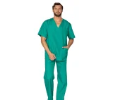 Костюм "Хирург" зелёный (блузон и брюки) - фото 3