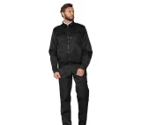 Костюм мужской "Альфа" чёрный (куртка и брюки) для охранников - фото 4