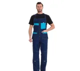 Костюм мужской "Бренд 2 2020" тёмно-синий/бирюза (куртка и полукомбинезон) - фото 6