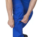 Костюм мужской "Бренд 2 2020" василёк/светло-серый (куртка и полукомбинезон) - фото 9