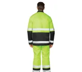 Костюм мужской летний "Спектр 2М" лимонный/чёрный 3 класса сигнальной защиты (куртка и полукомбинезон) - фото 4