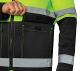 Костюм мужской летний "Спектр 2М" лимонный/чёрный 3 класса сигнальной защиты (куртка и полукомбинезон) - фото 8