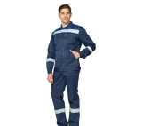 Костюм мужской "Пантеон 2 СОП" синий/василёк (куртка и полукомбинезон) - фото 3