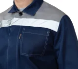 Костюм мужской "Пантеон СОП" синий/серый (куртка и брюки) - фото 5