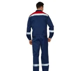 Костюм мужской "Пантеон СОП" тёмно-синий/красный (куртка и брюки) - фото 4