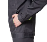 Костюм мужской "Профессионал 1" серый/чёрный (куртка и брюки) - фото 15