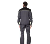 Костюм мужской "Профессионал 1" серый/чёрный (куртка и брюки) - фото 6